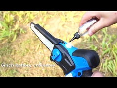 2 Baterai Isi Ulang Woodworking Gergaji 6 Inch Cabang Pohon Gergaji Listrik