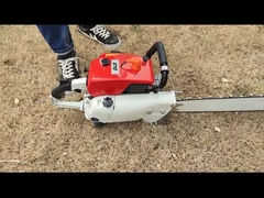 Gergaji Bensin Silinder Tunggal 2 Tak 4.8KW Daya Tinggi Gergaji Listrik 105cc