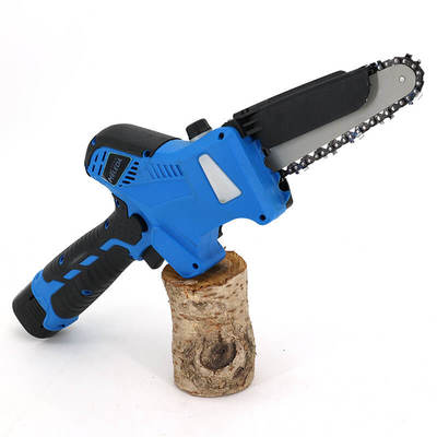 Battery Powered 6 Inch Mini Chainsaw Cordless Electric Wood Cutter with Brushless Motor