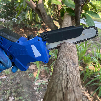 Electric Mini Chainsaw 6 Inch Cordless Tree Pruner Brushless Battery Powered Garden Tool