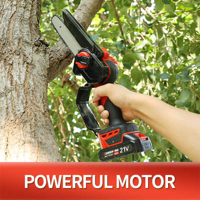 Cross-border Electric Chainsaw Rechargeable Lithium-ion Woodworking Handheld Cordless Lithium-ion Chainsaw High Power