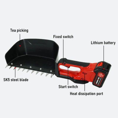 Tea Picking Machine With Cordless And Portable Design For Green Tea