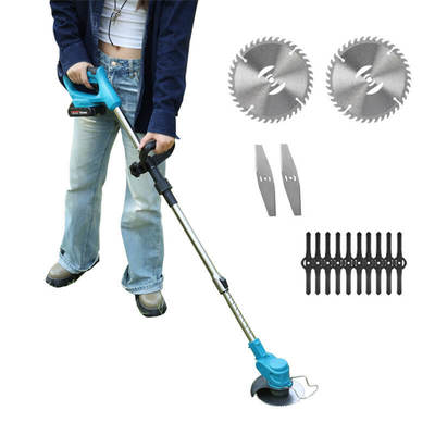 Portable Brush Cutter Electric Battery Operated Cordless Grass Trimmer Lawn Machine