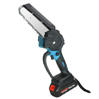 Portable 6 Inch Lithium Cordless Chainsaw With Oil Pump Battery Electric Mini Chainsaw For Clean Cutting