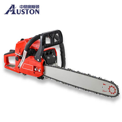 58CC Cordless 2 Stroke Gasoline Chainsaw 20 Inch Bensin Chainsaw Untuk Memotong Kayu