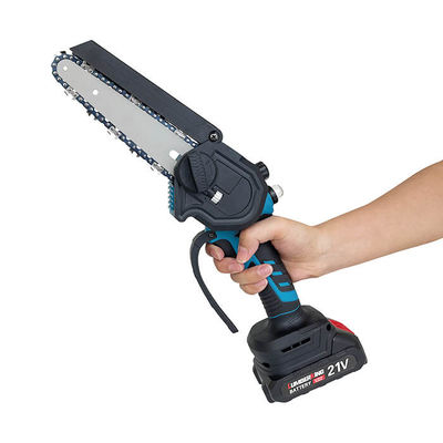 Mini 6INCH Chainsaw Listrik Baterai Daya 21V diisi ulang nirkabel Untuk berkebun