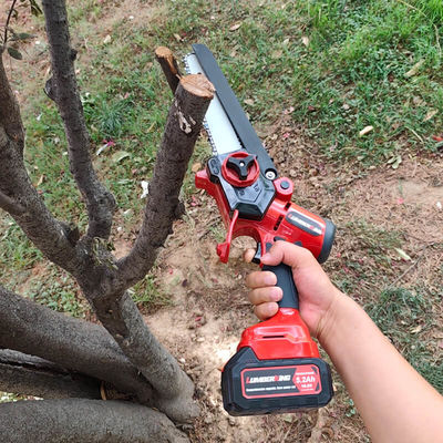 Profesional DIY Chainsaw Electric Chain Saw Handle Top Tree Cutter dengan Cordless Wood Cutting Power Hand Saw