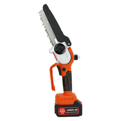 Portable 6 Inch Mini Chainsaw Cordless Electric Brushless Battery Powered Chainsaw With Lubrication